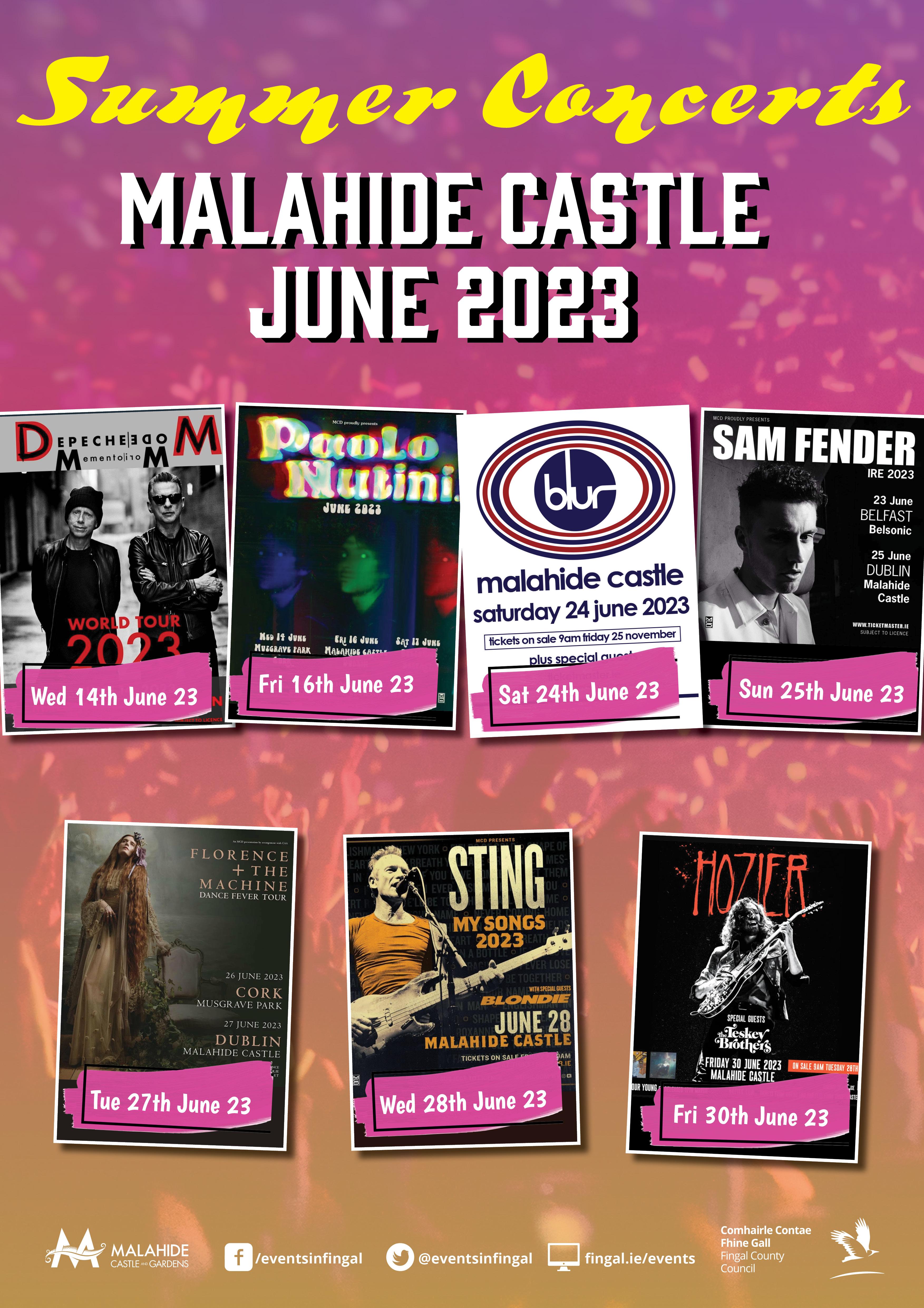 Malahide Castle Summer Concerts Fingal County Council